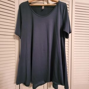 LuLaRoe Blue Short Sleeve Tunic